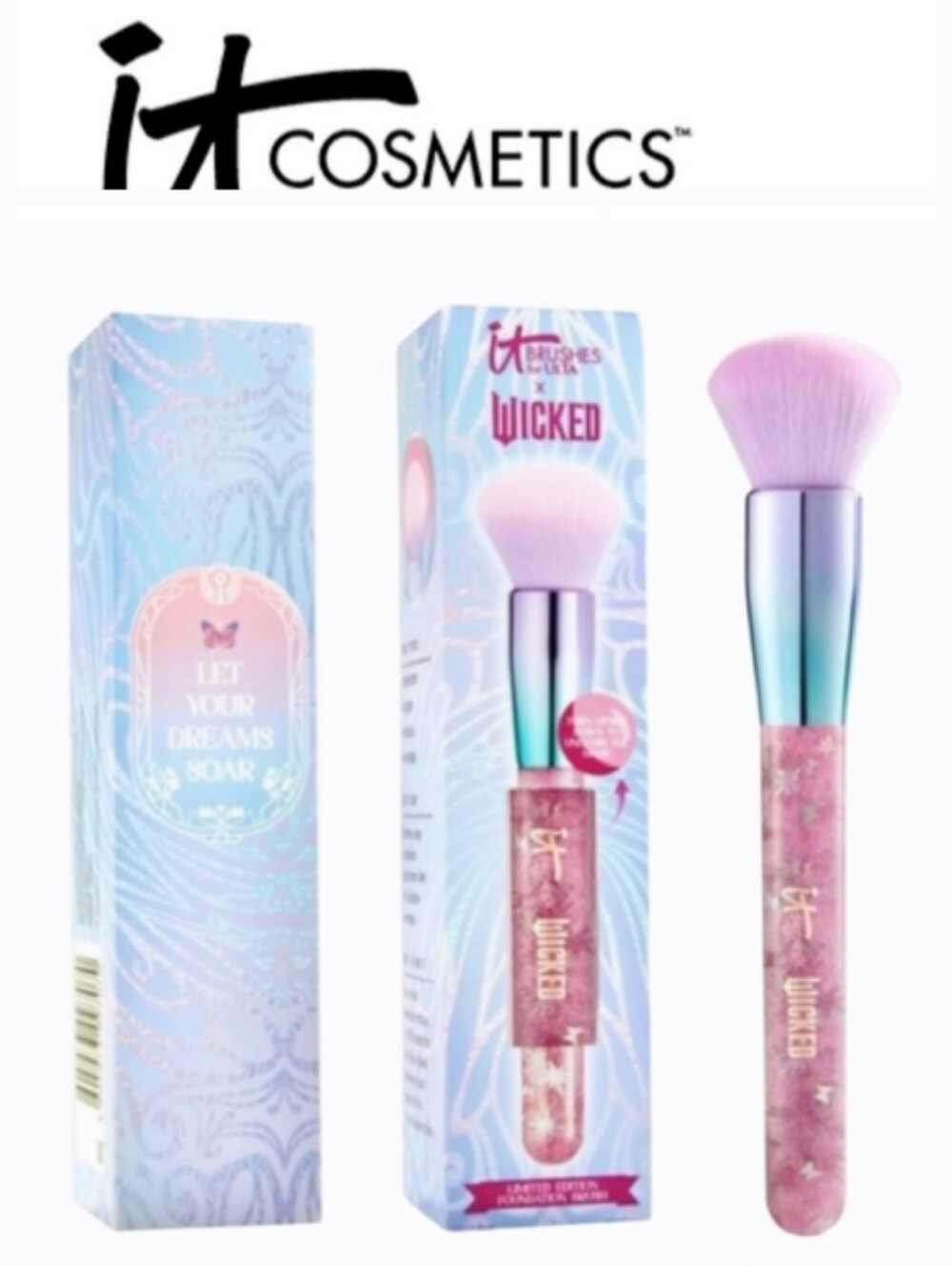 It Cosmetics X Wicked Limited Edition Glinda Foundation Brush